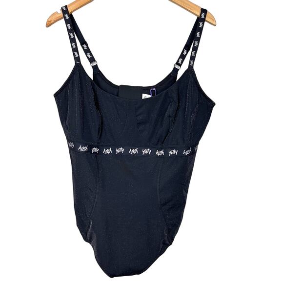 NWT Yitty Spotlight Shaping Demi Cup Thong Bodysuit Shimmer Iconic Black - Picture 6 of 9